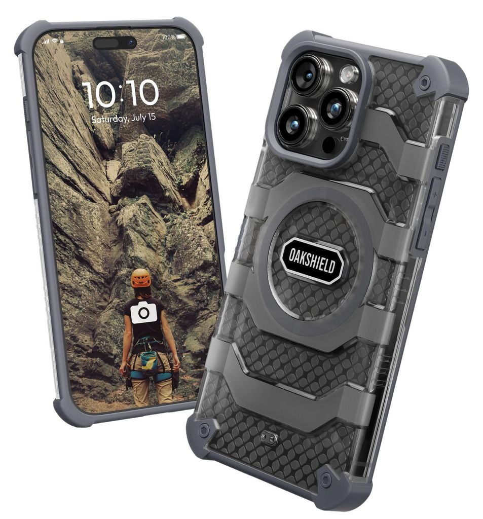 Oakshield Handyhülle für das iPhone 15 Pro Max Hülle - Cover kompatibel mit MagSafe-Zubehör - Schutzhülle mit Falltest nach Militärstandard -...
