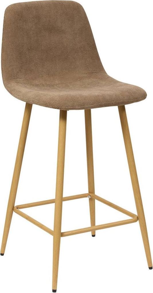 Roka barstuhl stoff dunkelbeige l42xp48xh93 cm - Atmosphera créateur d'intérieur