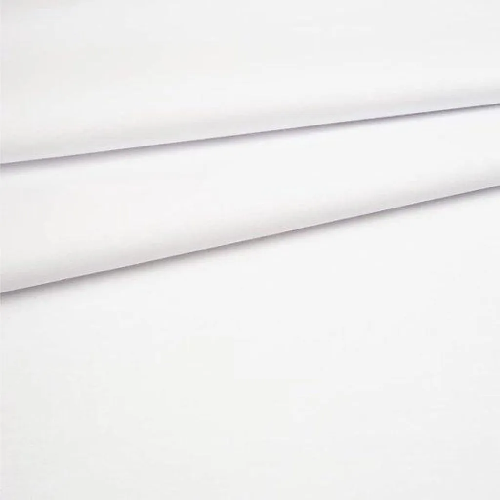 Tissu coton blanc 2m x 160cm pour confection de draps et vêtements