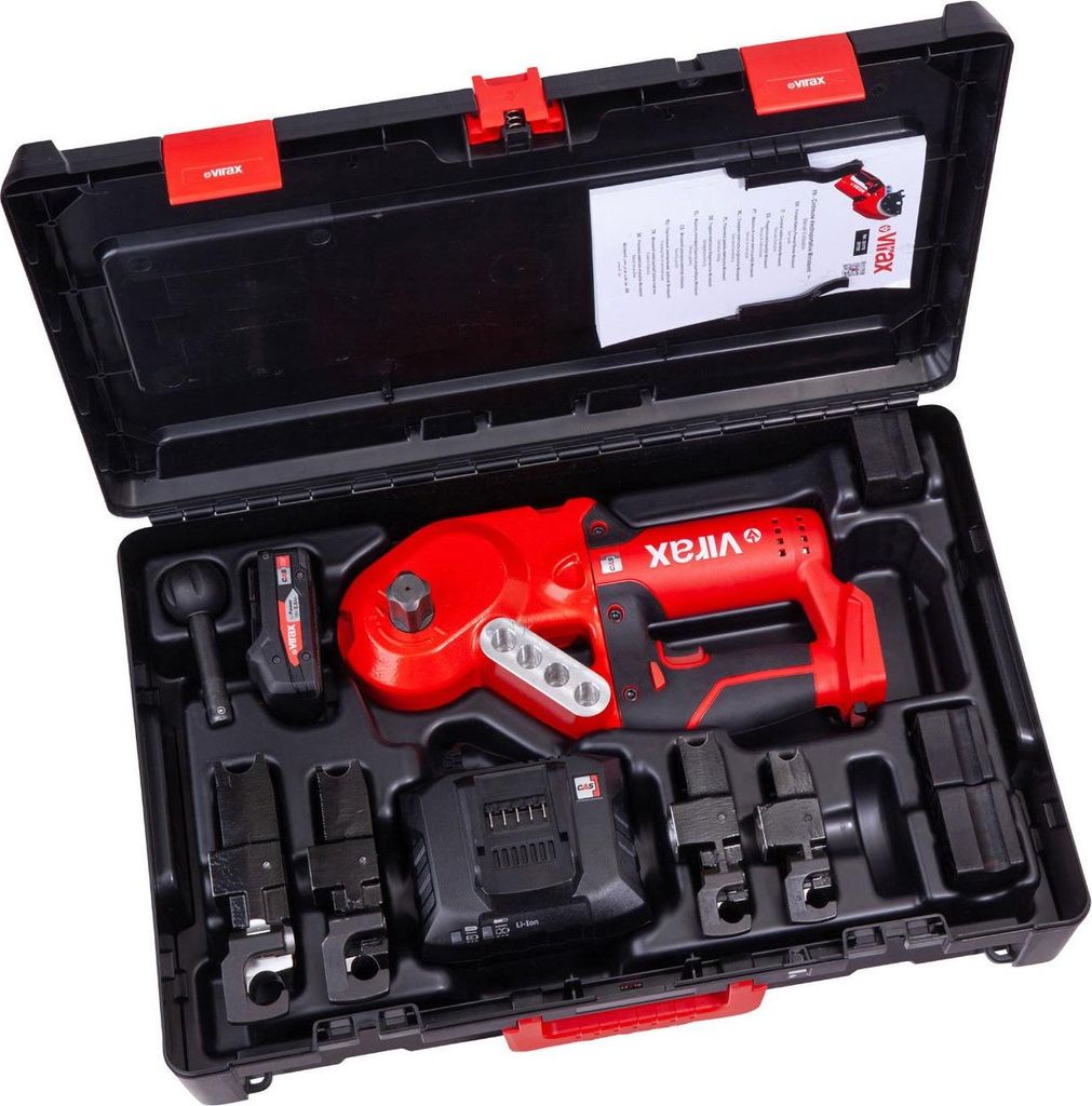 VIRAX MINISTEM BIEGER 18V 14-16-18-22MM KOMPAKTES und LEICHTES 18V Biegegerät 4,9 kg / 1x 2,0 Ah Akku + Ladegerät in Virabox - 251774