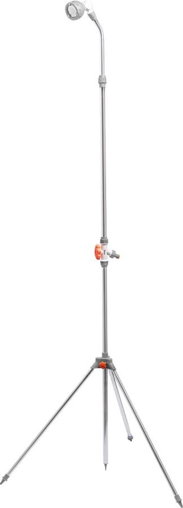 Bradas Gartendusche mit Erdspieß & Stativ 1.750 - 2.300 mm weiß/grau