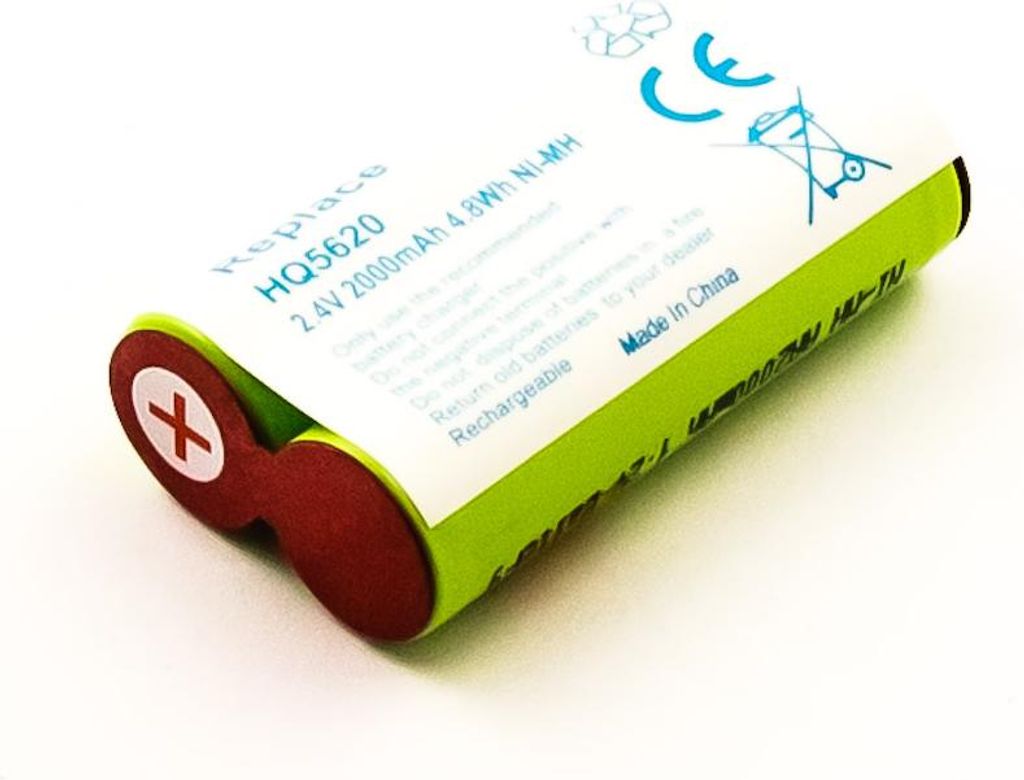 NiMH-Akku - 2000mAh (2.4V) - für Rasierer, Haarschneider wie 138 10609, 2HHR120