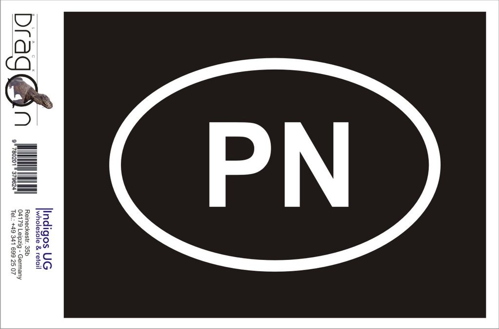 Aufkleber / Autoaufkleber - JDM / Die cut / Auto / OEM - Palästina PN - 110x70 mm rot - Heckscheibe / Heckscheibenaufkleber