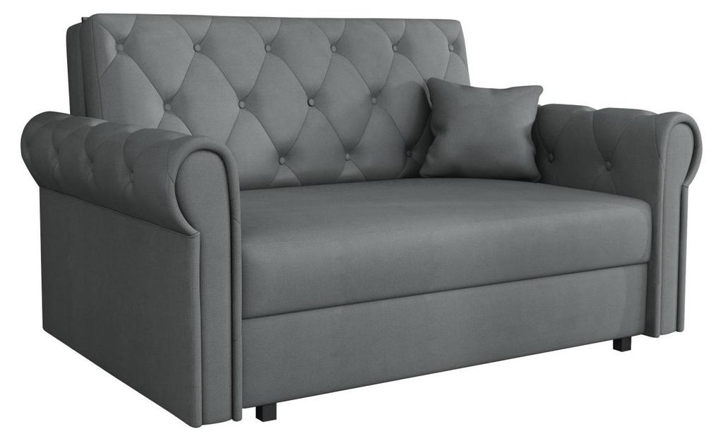 MIRJAN24 Schlafsofa Sofa Viva Roma II mit Schlaffunktion und Bettkasten, Polstercouch, Stilvoll Polstersofa vom Hersteller (Farbe: Kronos 22)