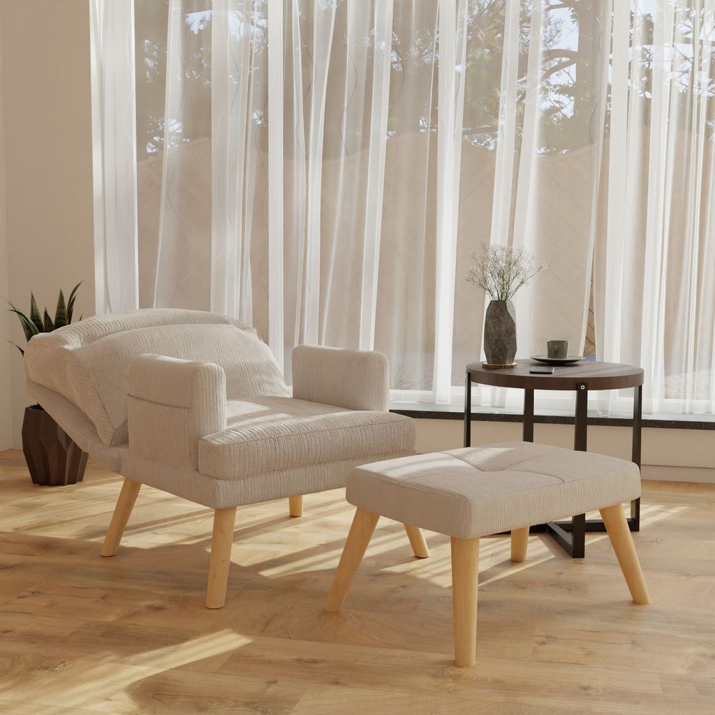 Liegesessel Sessel Relaxsessel Nemo mit Fußhocker Produktbild 3