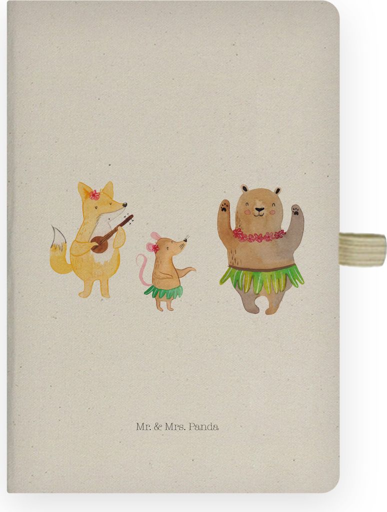 Mr. & Mrs. Panda notizbuch Waldtiere Aloha - Transparent - Geschenk, kariert, Wald, Kladde, Journal, Lustige Sprüche, Bär, Igel, Skizzenbuch, Tan...