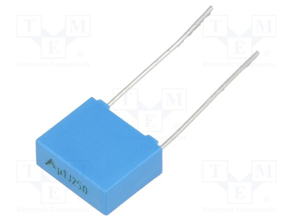 2x Kondensator: Polyester 100nF 160VAC 250VDC Rastermaß: 7,5mm B32520C3104J289 Po