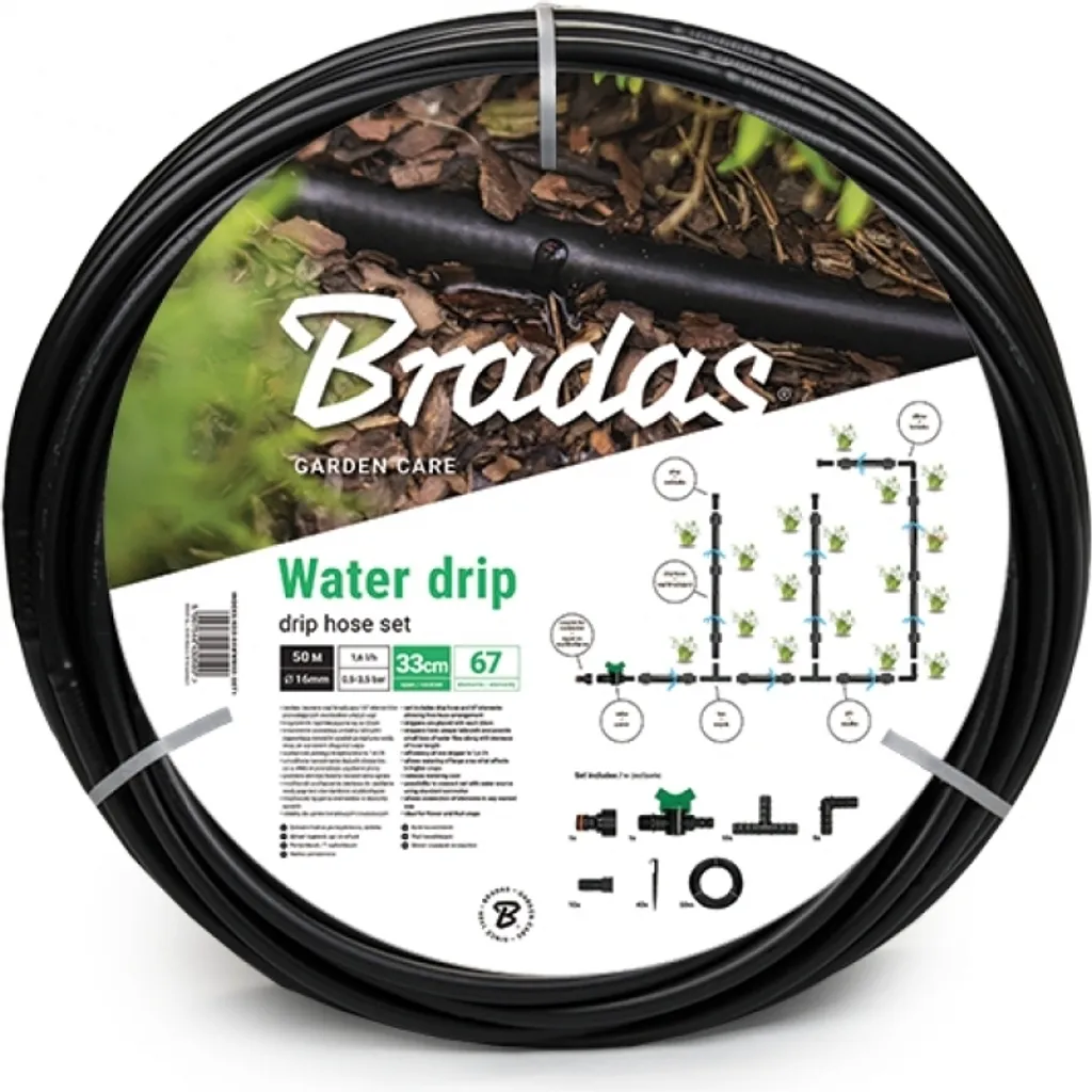 Kit goutte à goutte 50m WATER DRIP 1/2" contre le gaspillage d'eau
