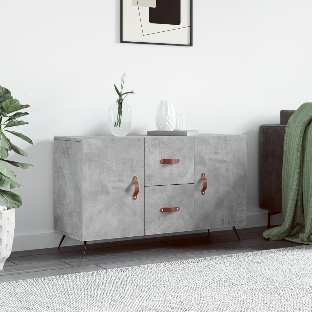 "WINTER SALE"Sideboard/Kommode - elegantes Design - Buffetschrank - Betongrau 100x36x60cm Holzwerkstoff NEU425179 - Kommoden