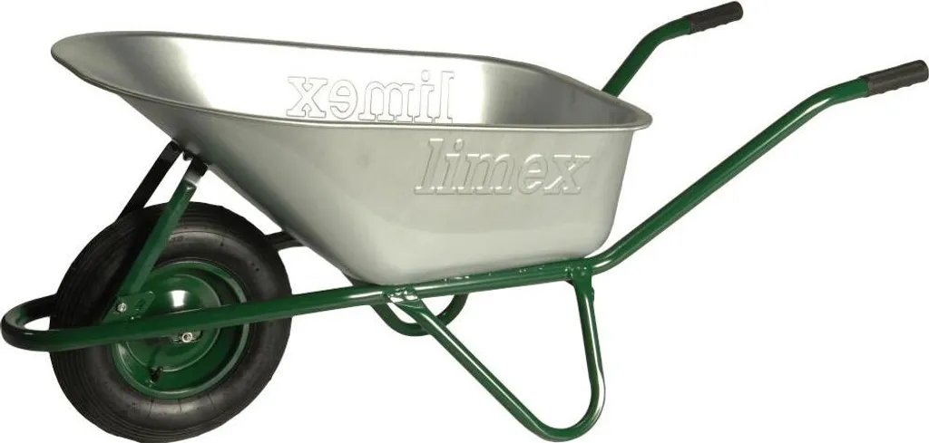 LIMEX Diable de chantier vert 100L 840338 structure acier renforcée - 2
