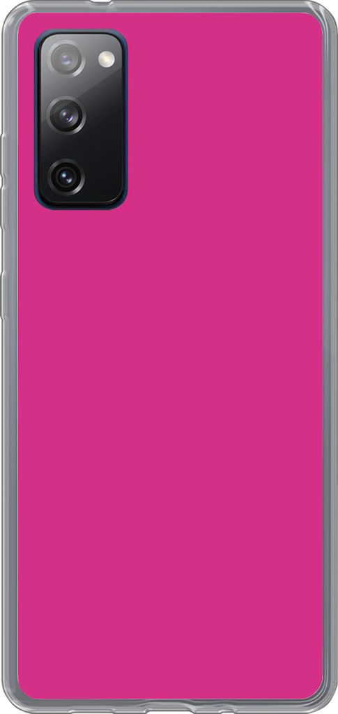MuchoWow Handyhülle Schutzhülle Hülle für Telefoonhoesje Samsung Galaxy S20 FE Fuchsia - Neon - Farben Silikon Softcase Handy Hülle - Abdeckung