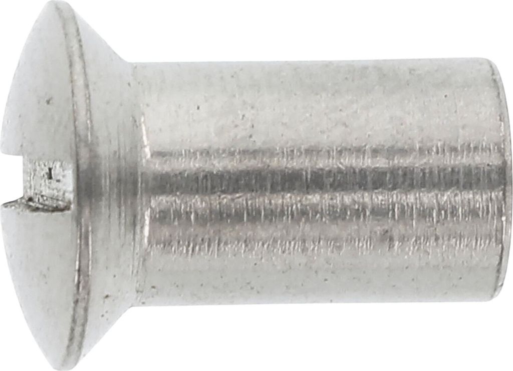 Hülsenmutter Linsensenkkopf M 4x 12 Edelstahl 1.4305 mit Schlitz