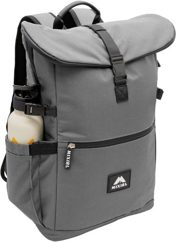 Sac à dos antivol gris 30-35L : protégez votre PC et votre déjeuner