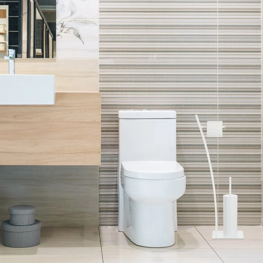Siège de toilette blanc rehaussé - Chaise de WC pour seniors et PMR