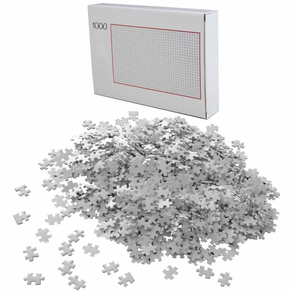 Puzzle 1000 Teile Weiß Schwer | Erwachsenenpuzzle | Produktbild 