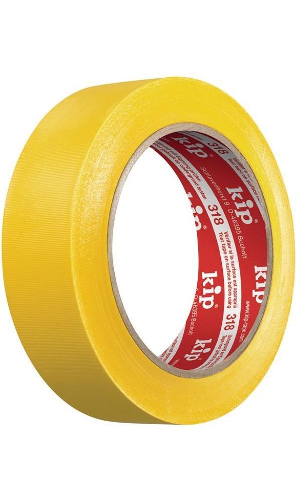 Kip Schutzband Länge 33m Breite 50mm gelb Weich-PVC-Folie 318-15 - 318-15