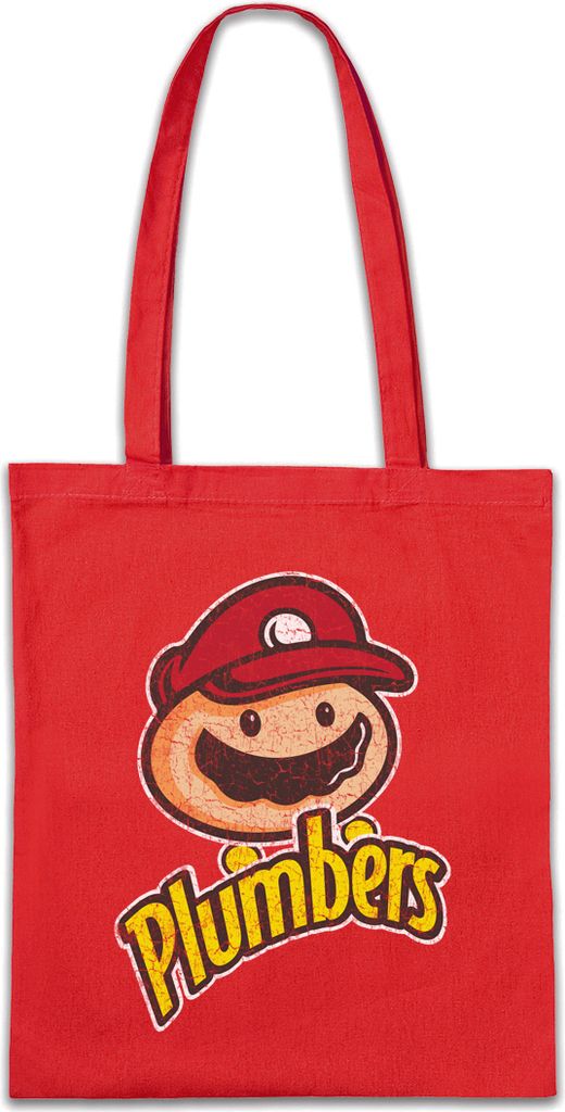 Urban Backwoods Super Plumbers, Stofftasche, Farbe: Rot