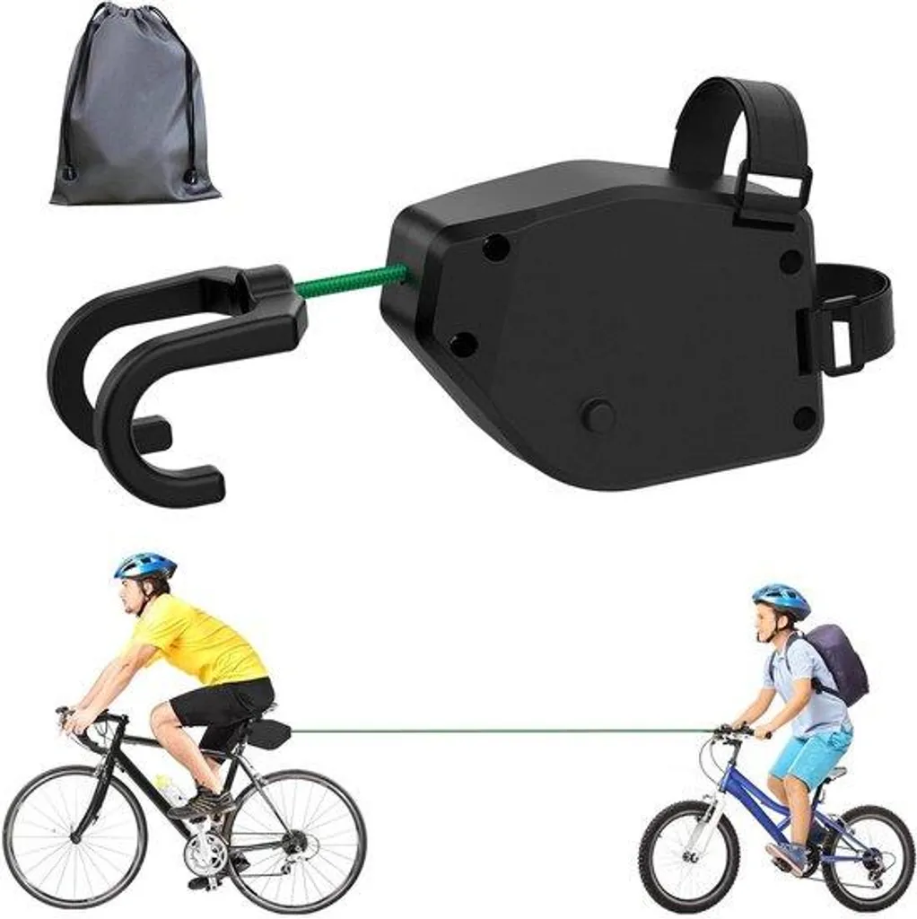 Corde de remorquage vélo pour enfant de 2,5m - Traction vélo élastique