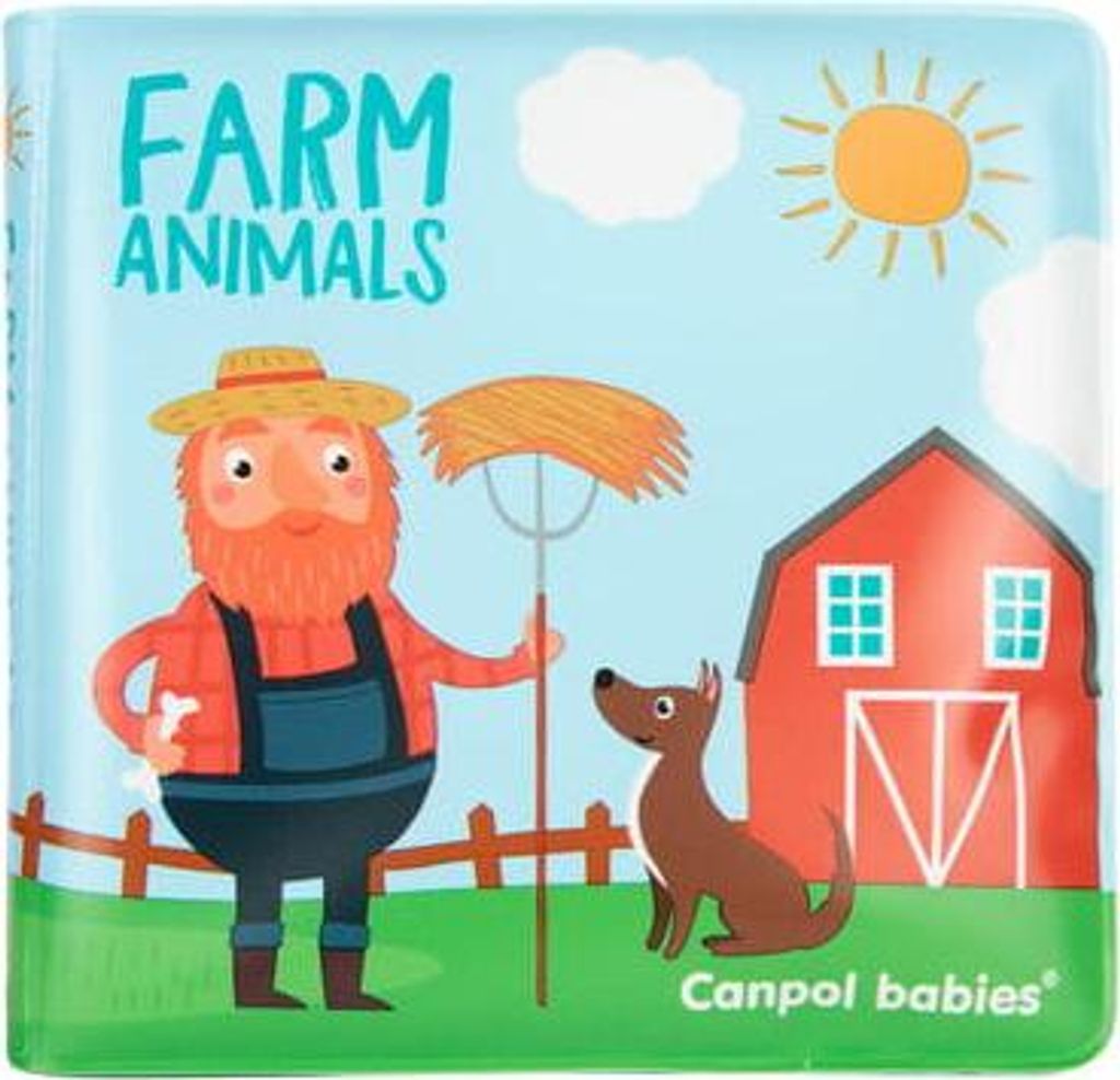 Canpol Weiches Badebuch Quietschfarm fr Kinder