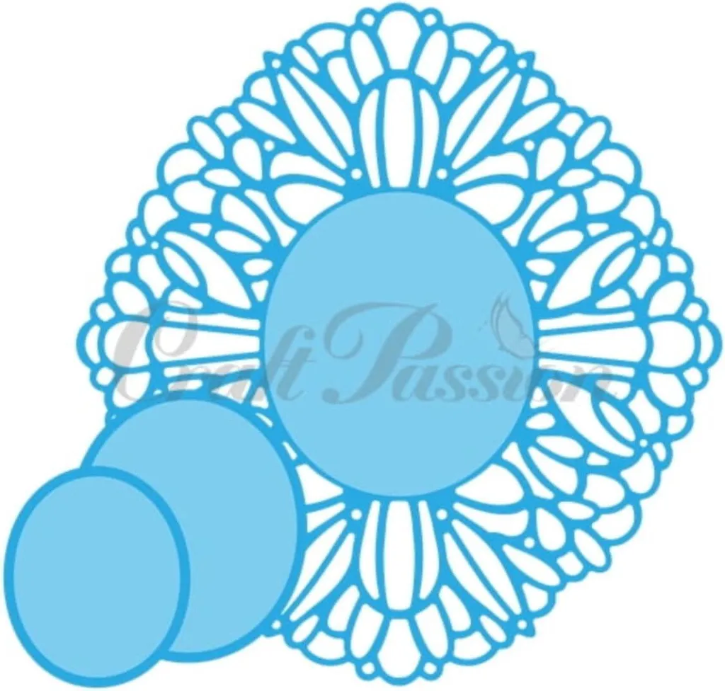 Set Fustelle Ovali Traforate Craft Passion per Centrini Scrapbooking