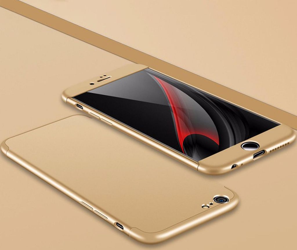 Apple iPhone 6 / 6S 3in1 Full Body 360 Case Gold
