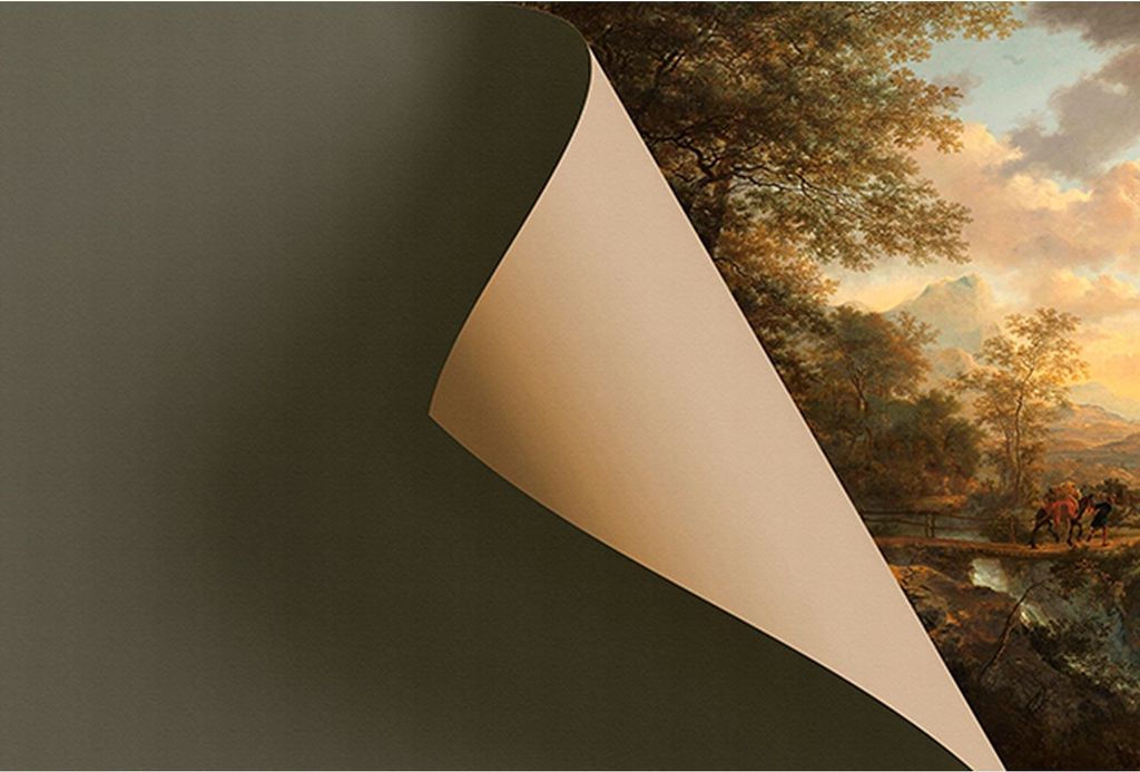 Tadessi Fototapete | Landschaft | 4.00 m x 2.70 m | Beige | Gelb | Wandbild | Digitaldruck