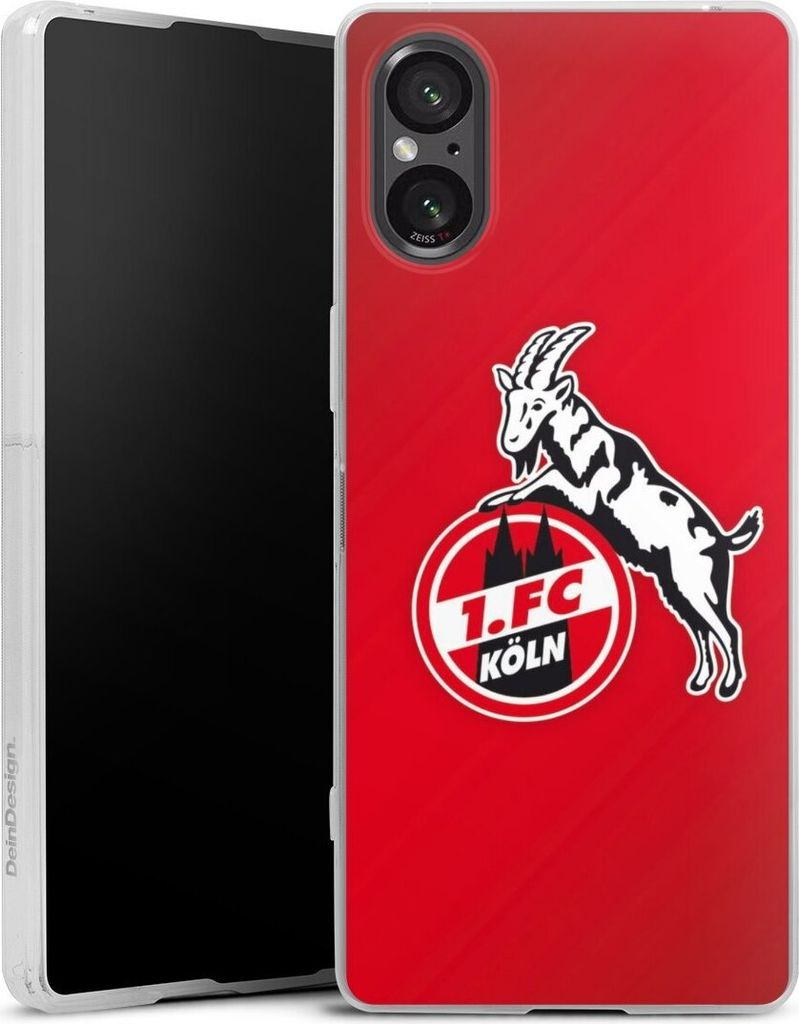 DeinDesign Slim Hülle für Sony Xperia 5 V Silikon Case Ultra Dünn Handyhülle 1. FC Köln EffZeh Offizielles Lizenzprodukt