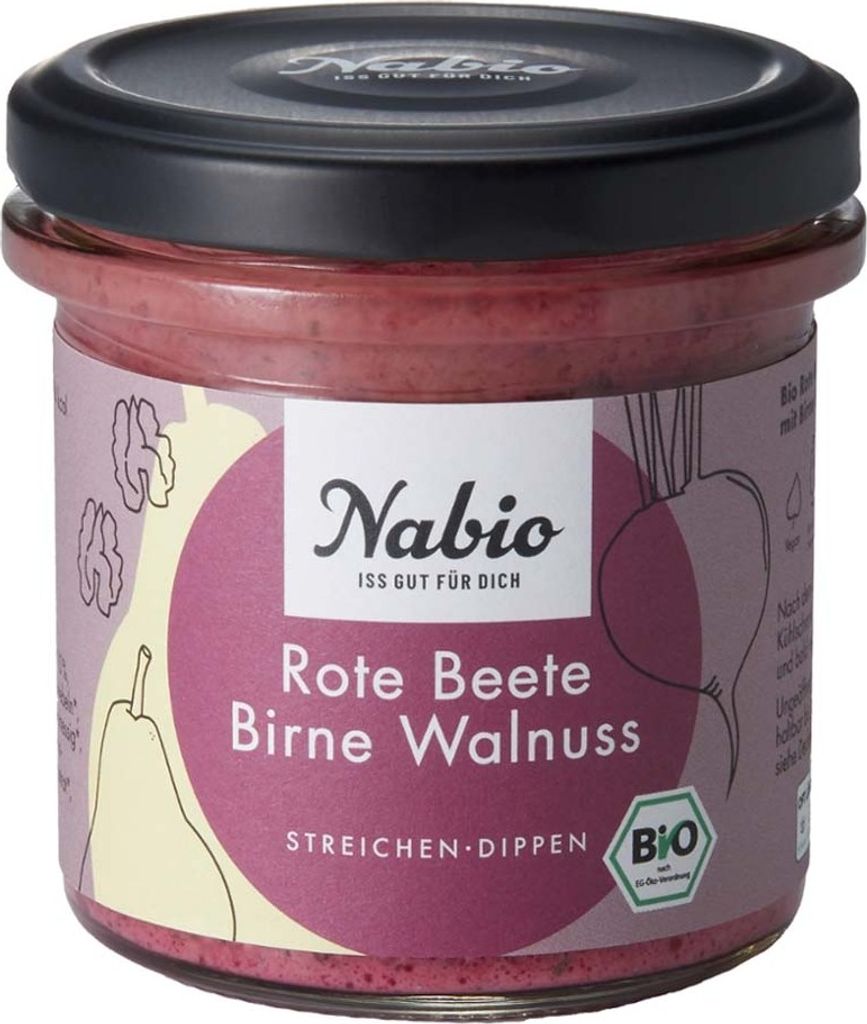 Streichen Dippen - Rote Beete Birne Walnuss 135g Produktbild 