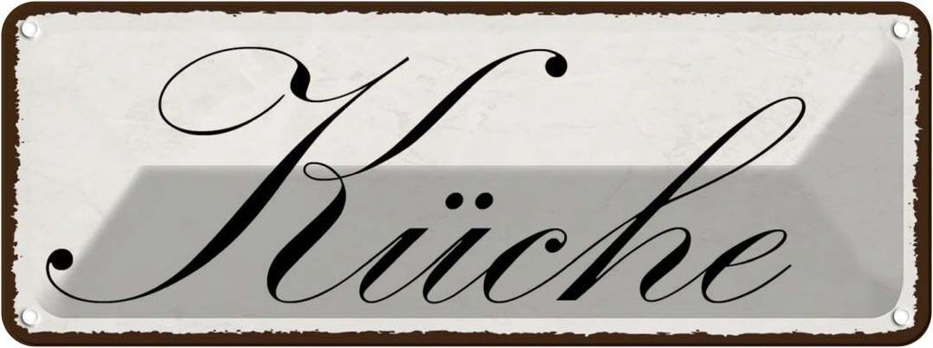 vianmo Blechschild 10x27 cm Küche Kochen Essen