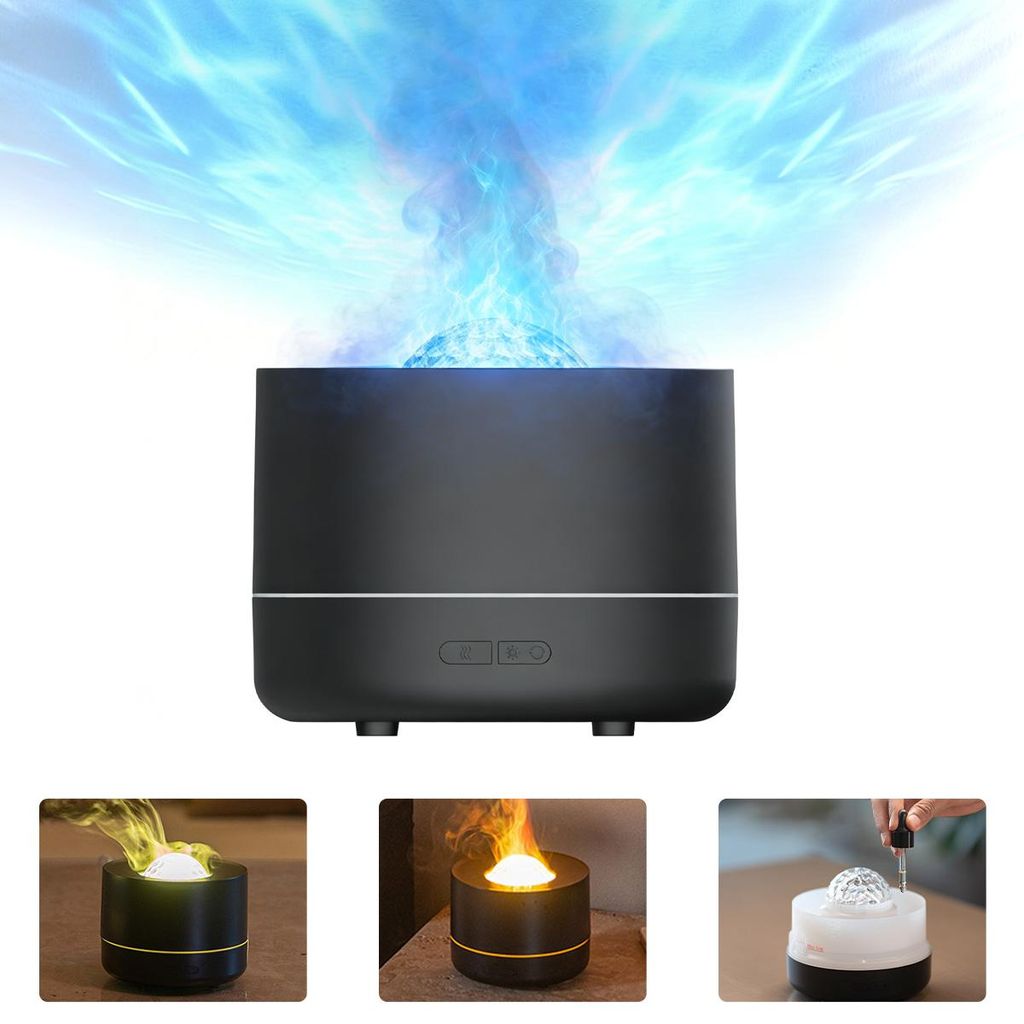 Aroma Diffuser LED Nachtlicht, Sternenhimmel Projektor, 200ml Wassertank, als 30-45ml/h, USB Luftbefeuchter, Aromatherapie