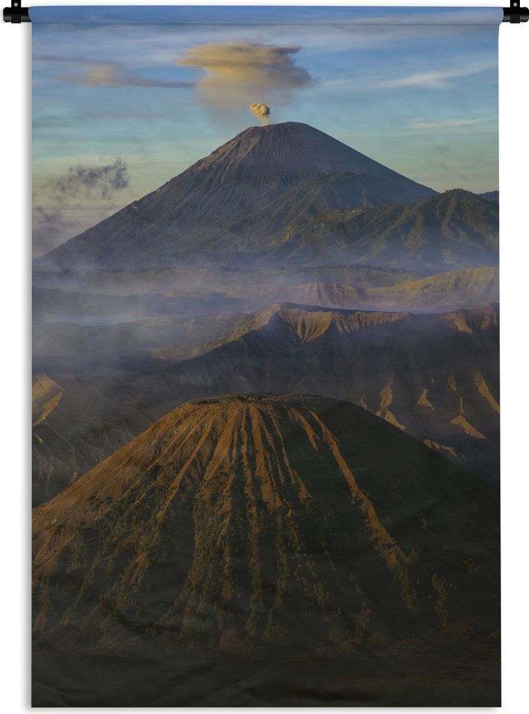 MuchoWow Wandteppich Wandbehang Die Natur am Vulkan 60x90 cm Tapisserie Dekoration Wandtuch - Foto-Teppich - Abwaschbar