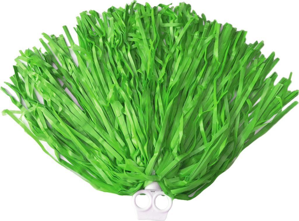 Cheerleader Pompon mit Ringgriff 1 Stück Grün Produktbild 