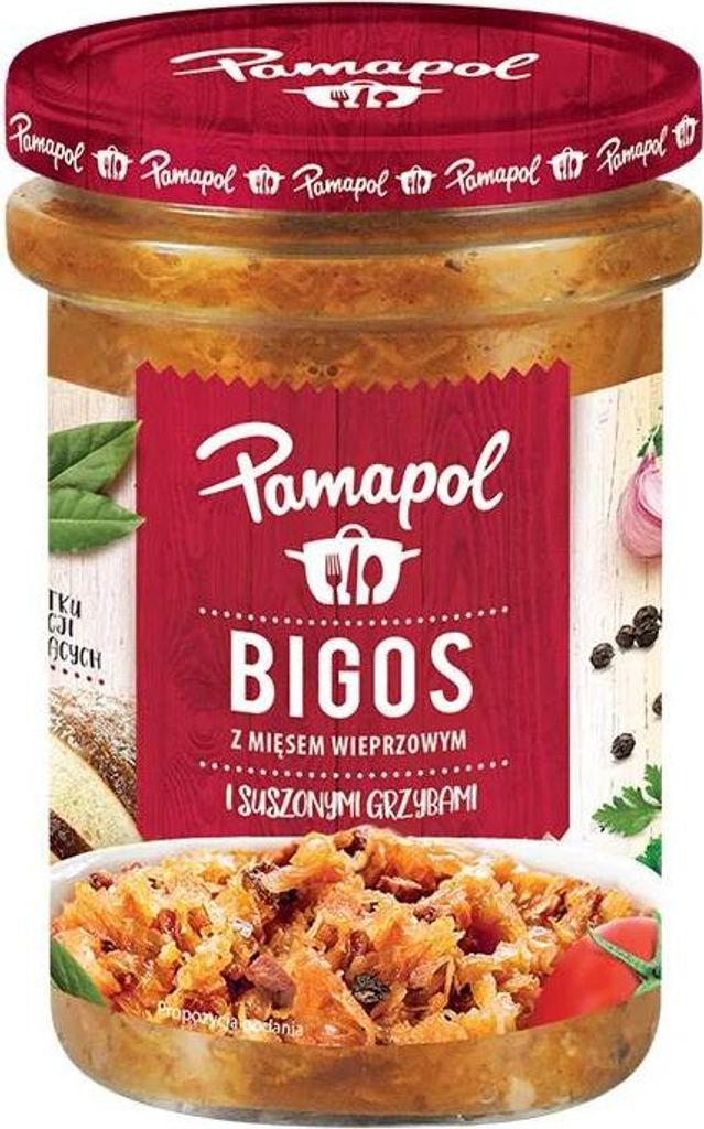 Pamapol "Bigos" Krauteintopf aus gedünstetem Sauerkraut mit Produktbild 