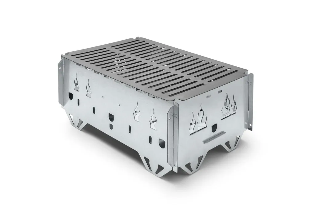 Hubo Barbecue Portable Démontable avec Supports Broches et Sac de Transport