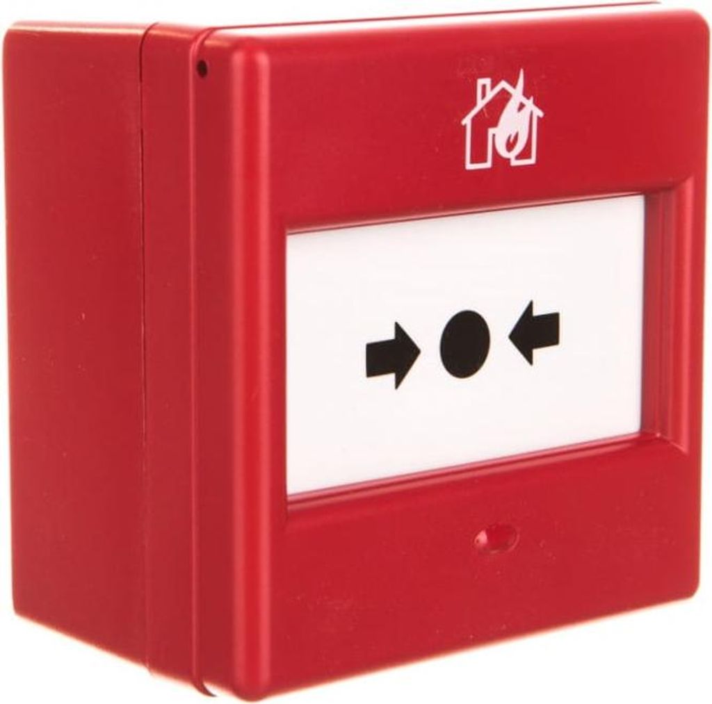 Manueller Feuermelder komplett mit Glas 1P IP24D CXM/CO/GP/R/BB 4930010FUL-0048XC