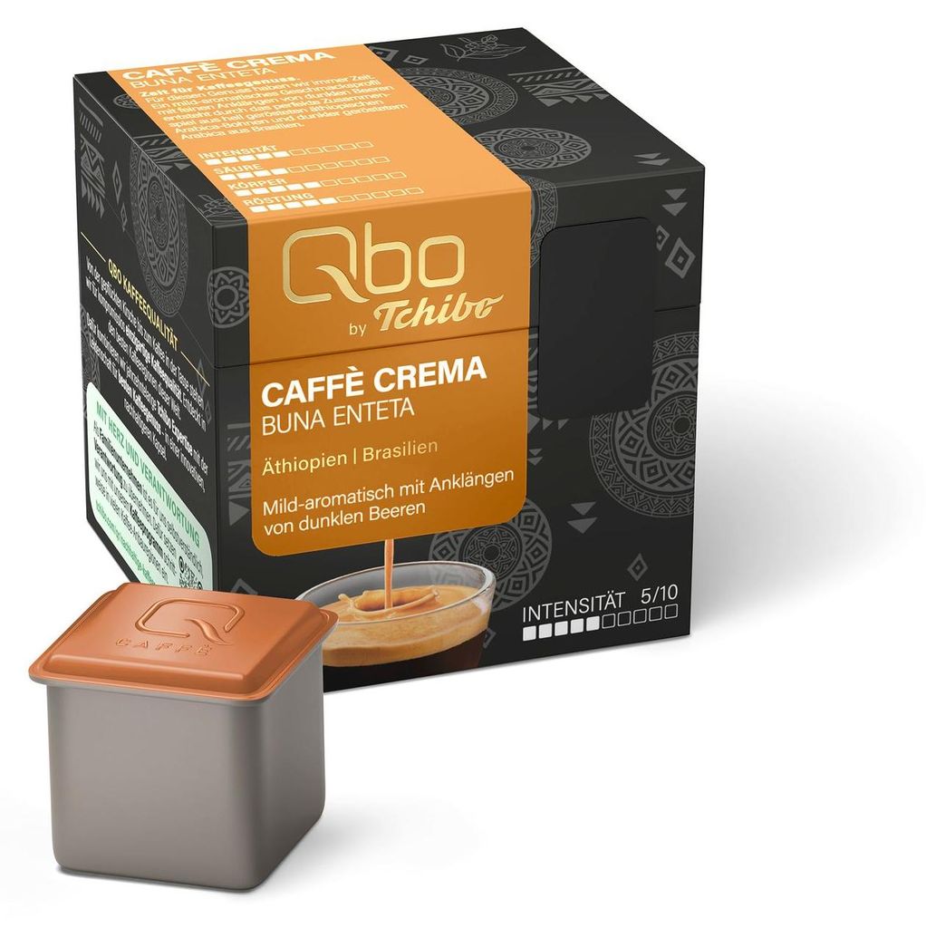 Tchibo Qbo Caffè Crema Buna Enteta Premium Kaffeekapseln, 8 Produktbild 