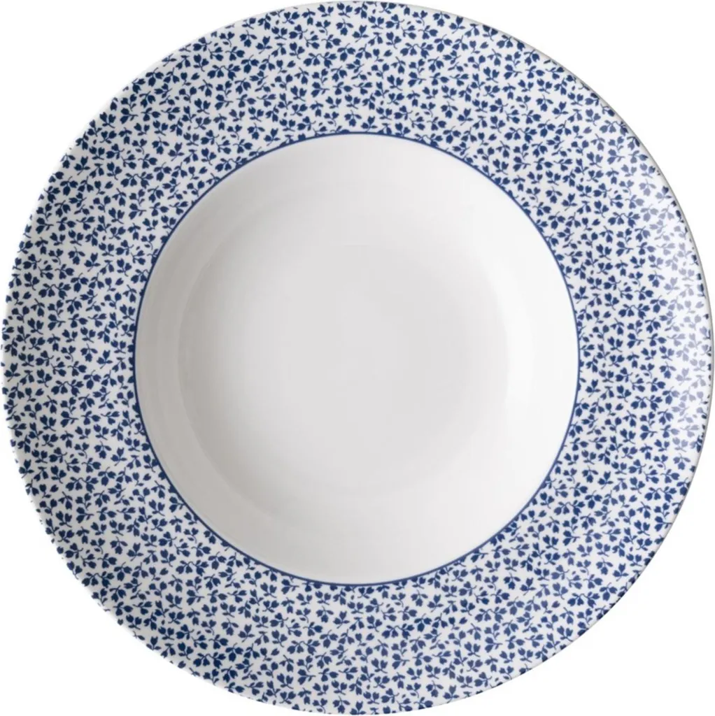 Piatto Fondo 27,5 cm Laura Ashley Floris Porcellana Blueprint
