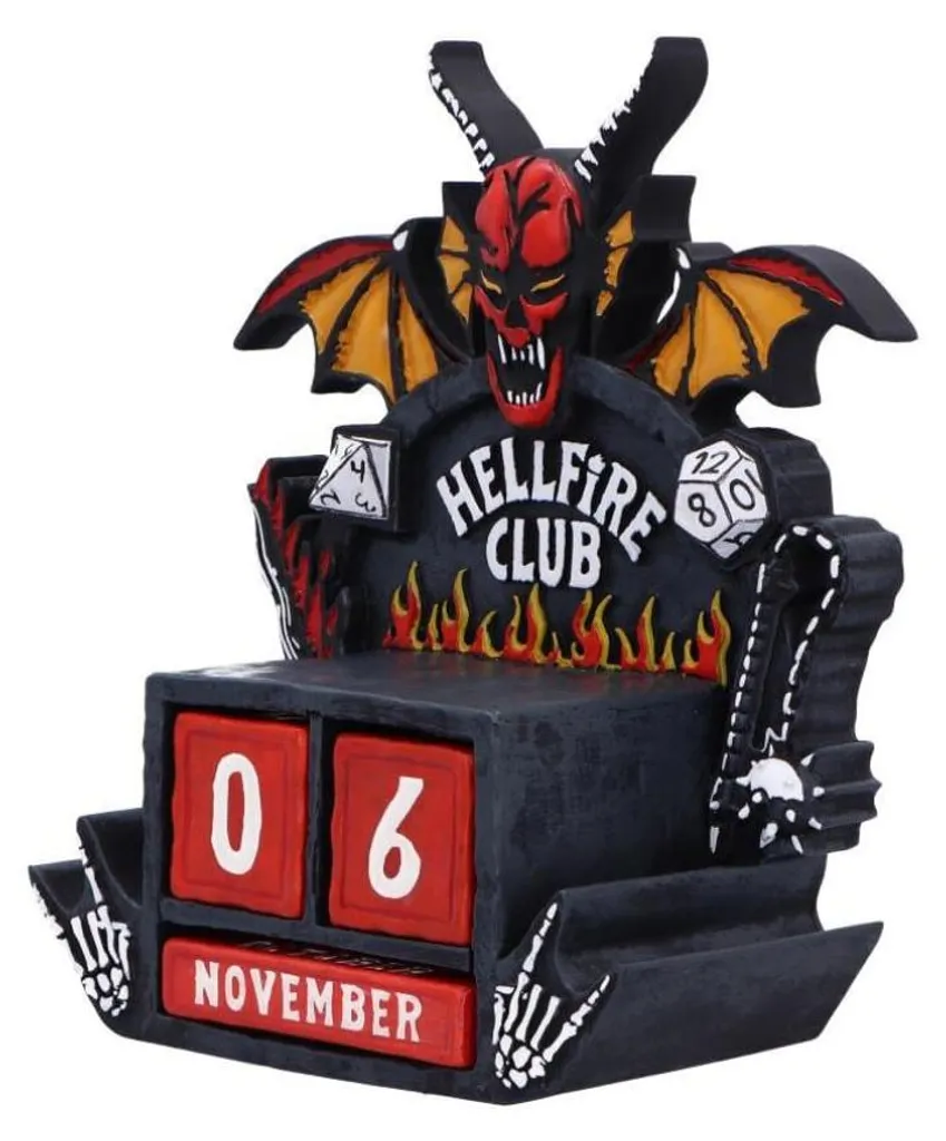 Calendrier Perpétuel Stranger Things Hellfire Club - Ne Changez Plus de Date