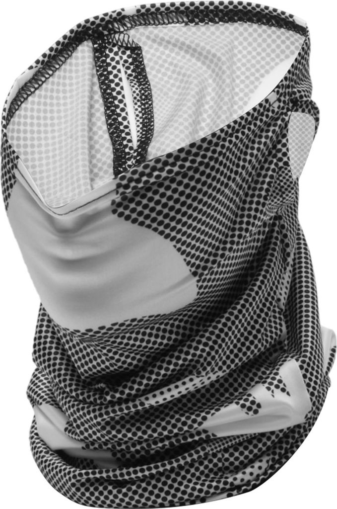 Halbpack UV-Gesichtsschutz Polyester Punkt Vielseitiger Halstuch-Maske Sonnenschutz Atmungsaktiv Weiß 1 Stück