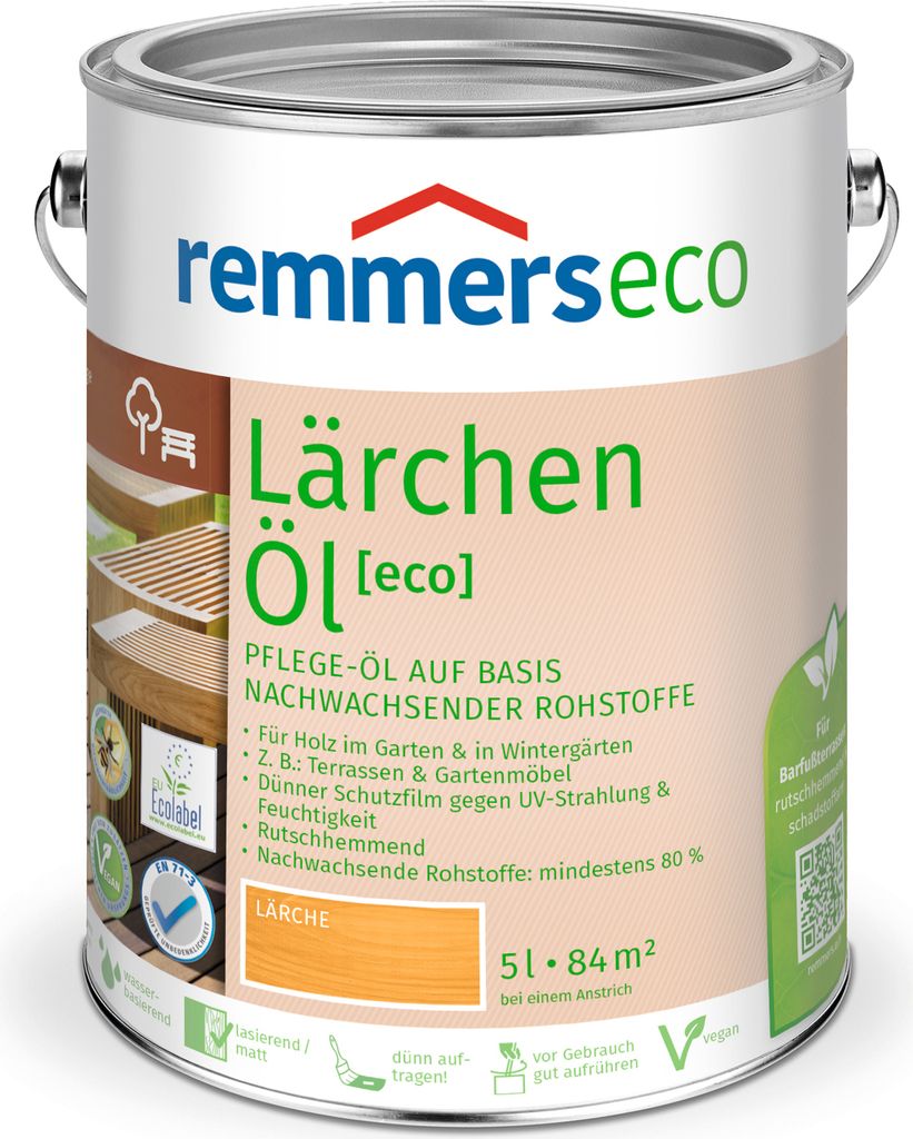 Remmers - olej do tarasów ECO 5 l, modrzew intensywny Zdjęcie produktu 