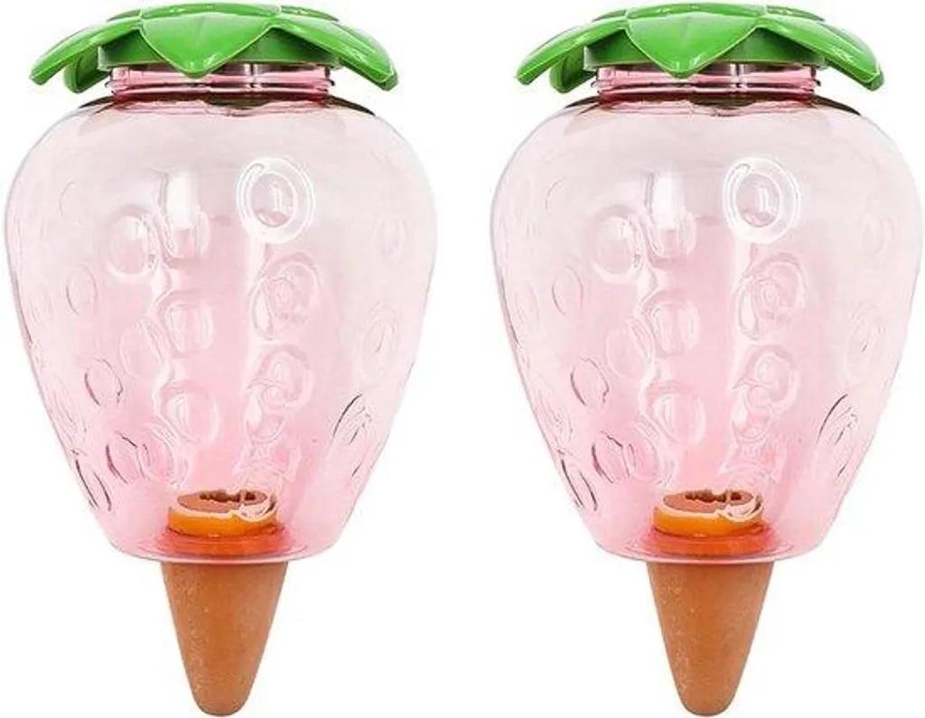 Globe d'arrosage automatique rouge 500ml pour pot de fleurs et jardinière