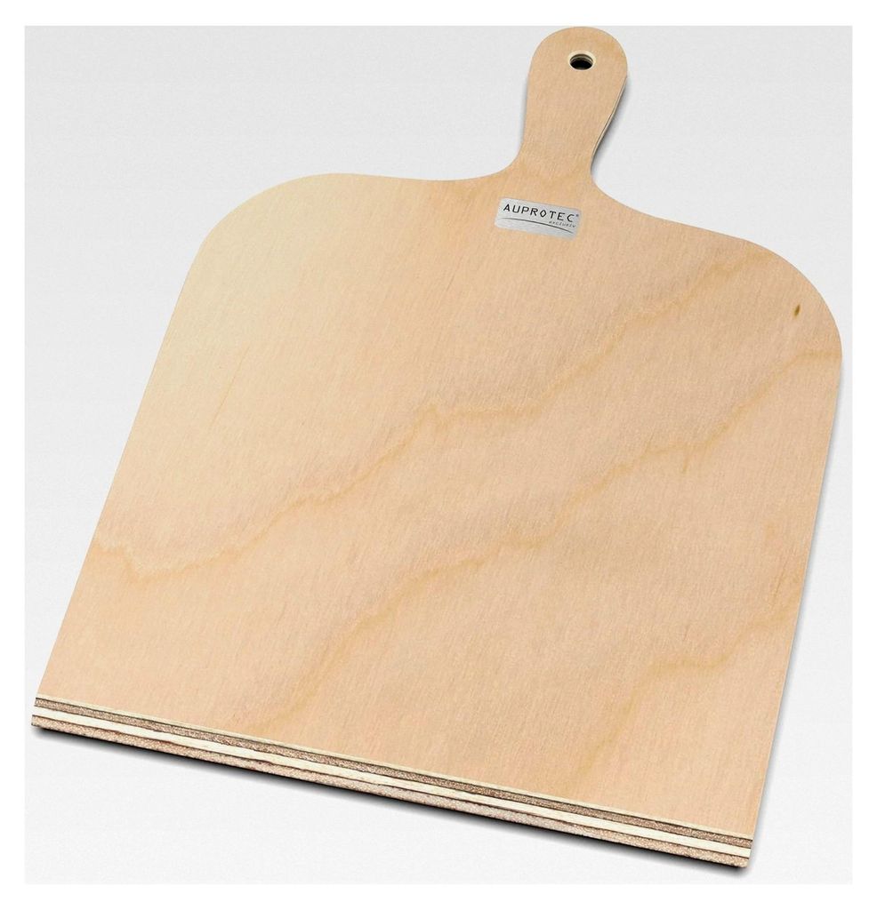 Pizzaschaufel aus Holz, Pizzaschieber, Pizzabrett aus Birke, geschliffen, 4er Set, Größe S 26 x 20 cm