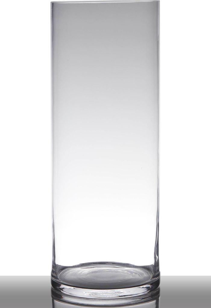 INNA-GLAS Glasvase Zylinder Sansa Earth, klar, 50cm, Ø19cm Produktbild 