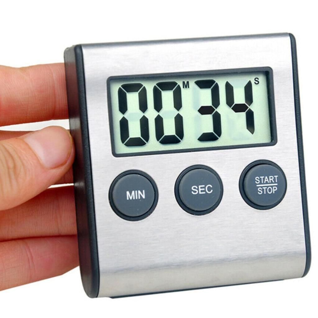 Magnetischer Digitaler Küchentimer – Großes LCD, Countdown Bis 99:59, Laut, 4 Stück