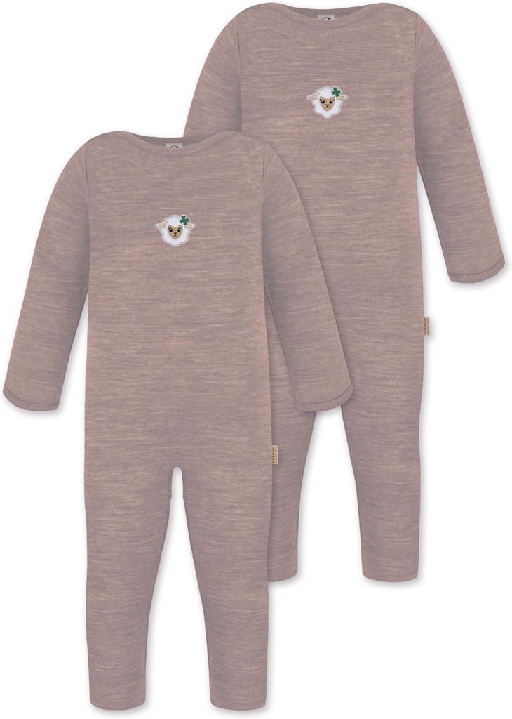 normani 2er Pack Baby Merino Strampler
