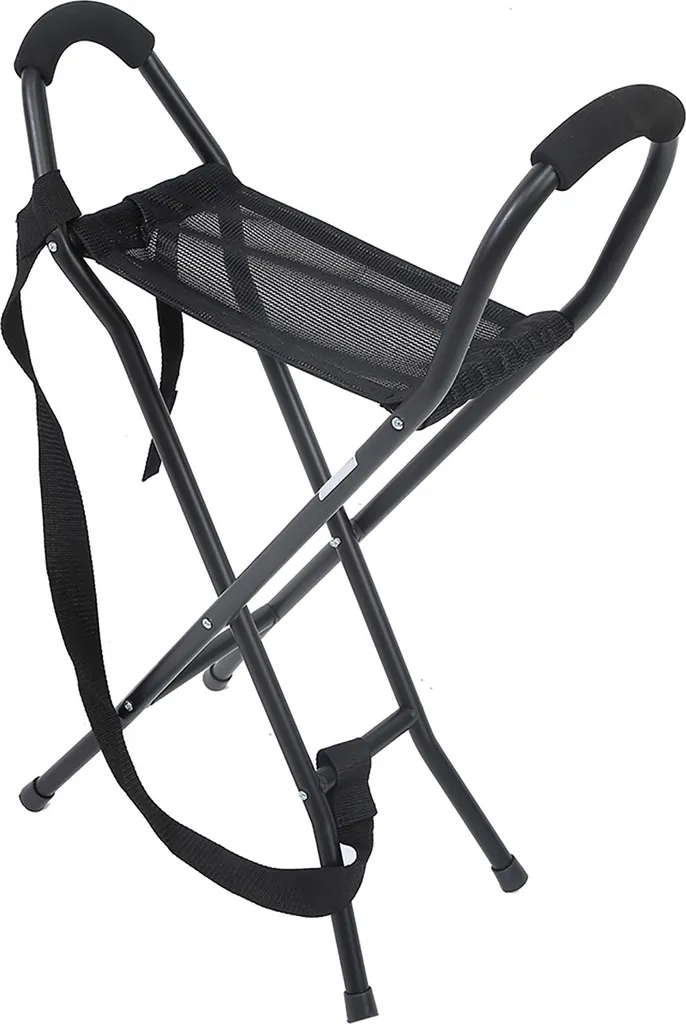 Canne de marche pliable anti-fatigue avec siège - Repos instantané