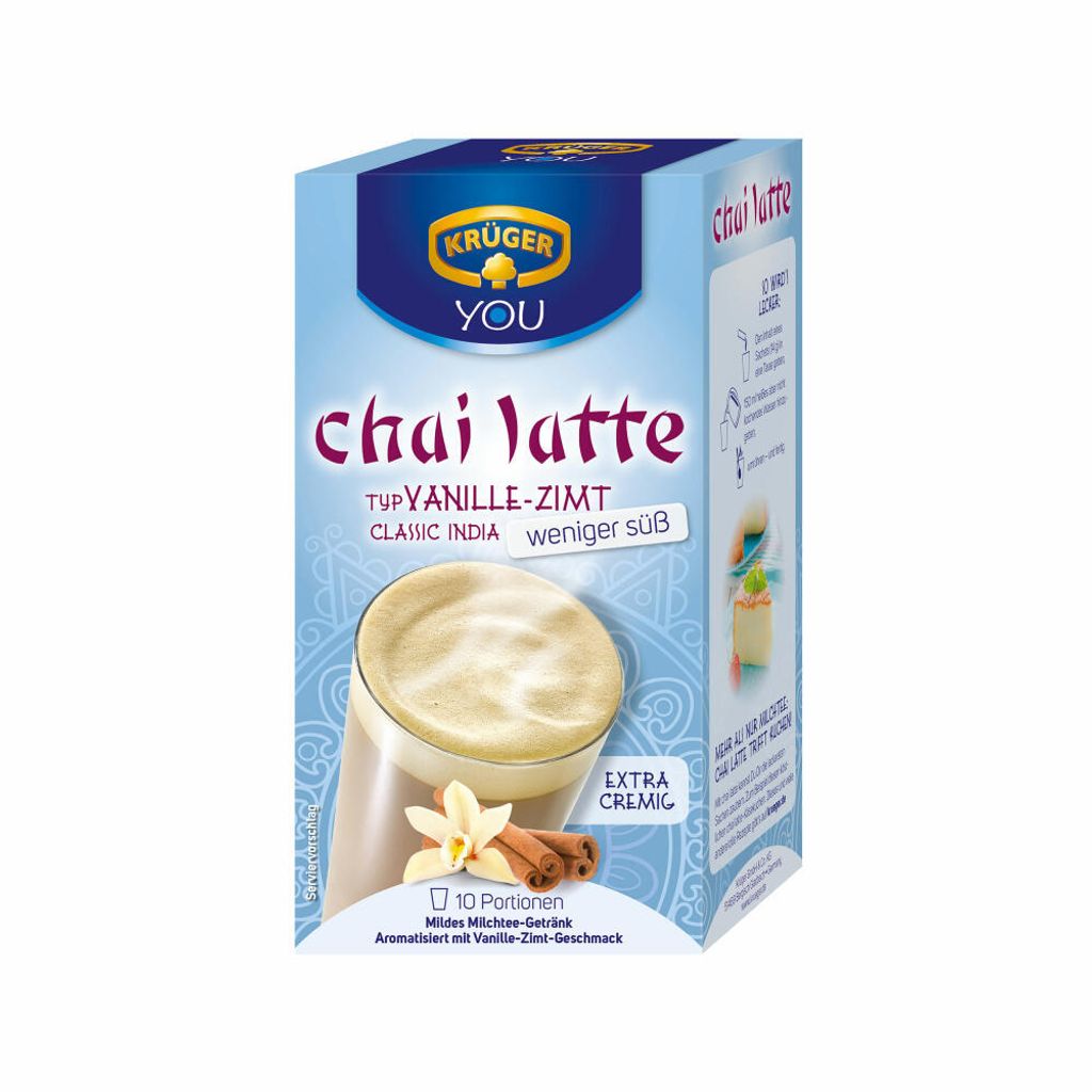 Krüger Chai Latte Typ Vanille-Zimt weniger süß, Milchtee Immagine del prodotto 