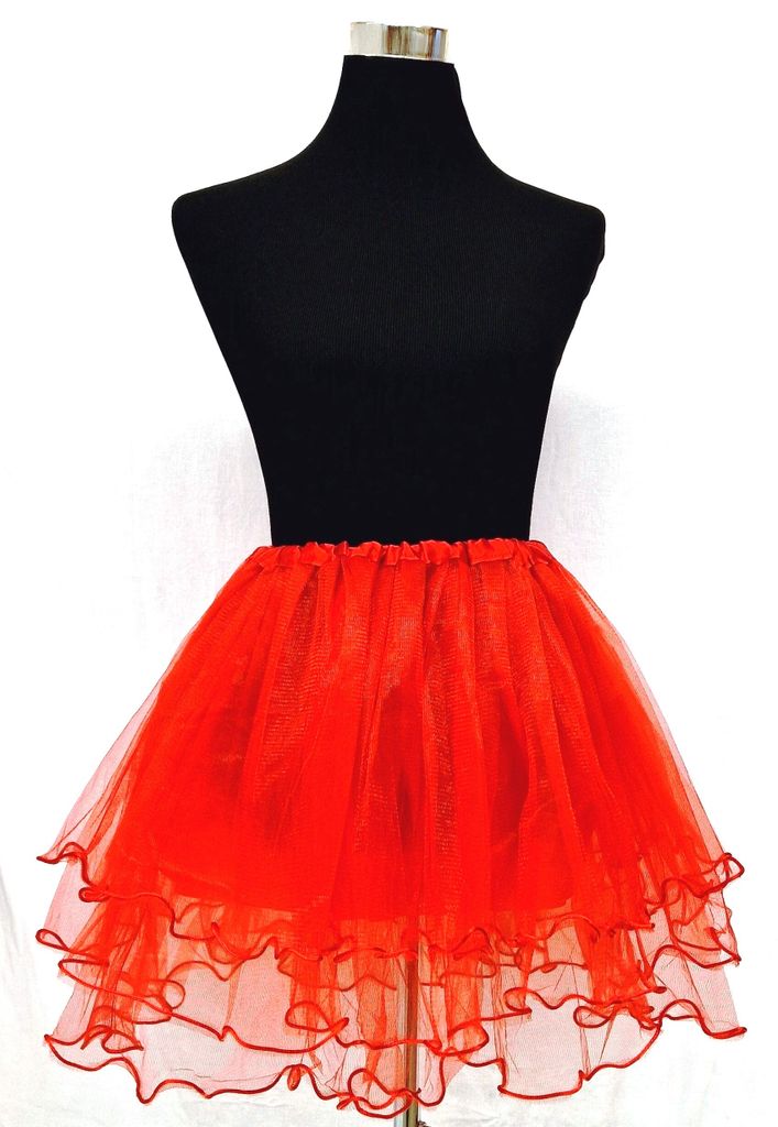 Damen Petticoat Tüllrock - 3-lagig Retro Tutu Rock
