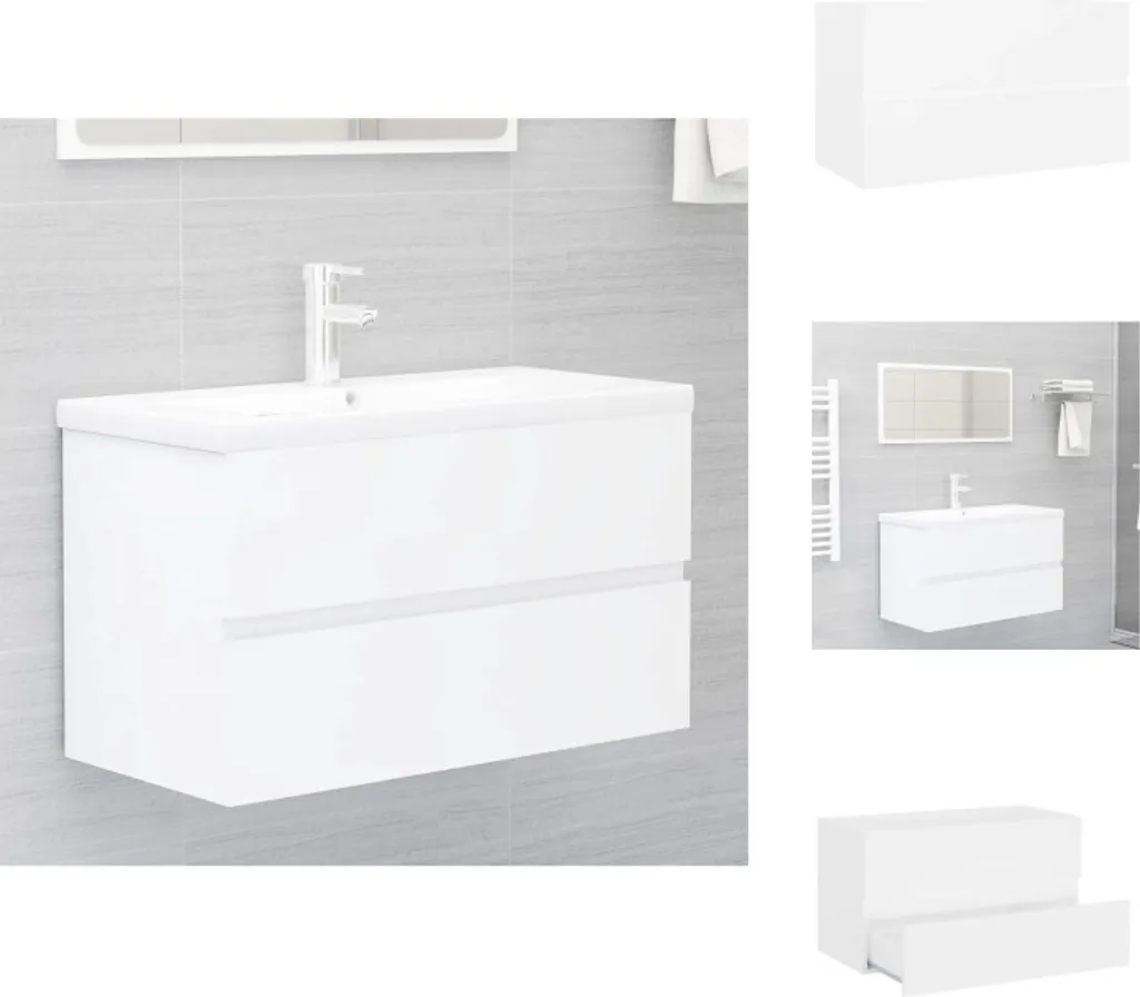 Base Sottolavabo vidaXL 80cm Bianco - Mobiletto Bagno Fai da Te