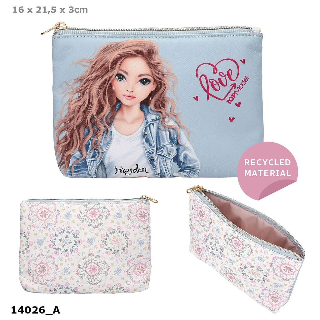 TOPModel 0414026, Briefttasche, Blau, Polyester, Produktbild 